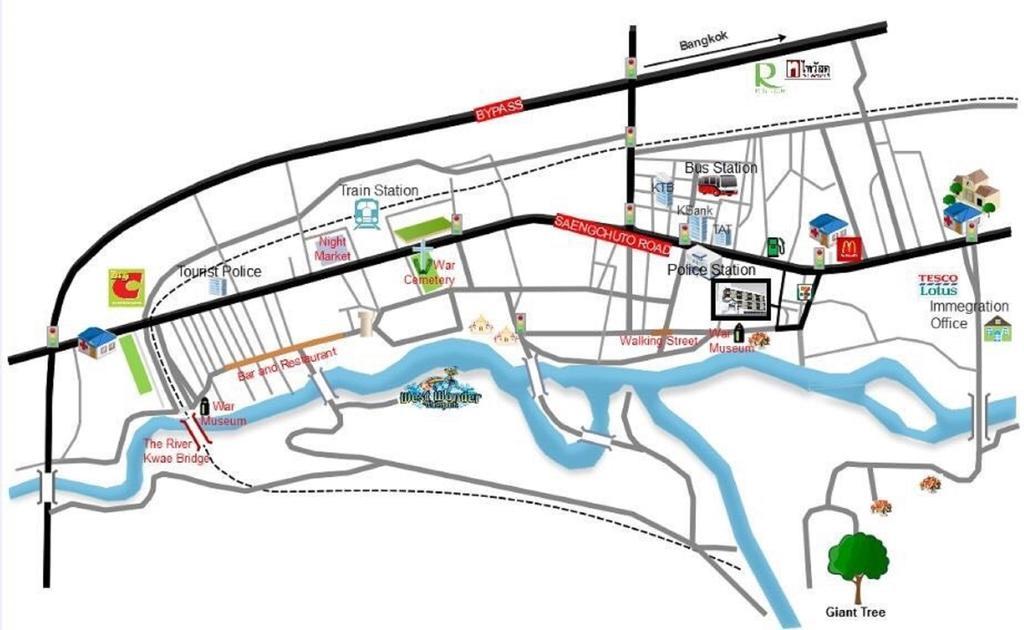 Lkp Apartment Kanchanaburi Ngoại thất bức ảnh